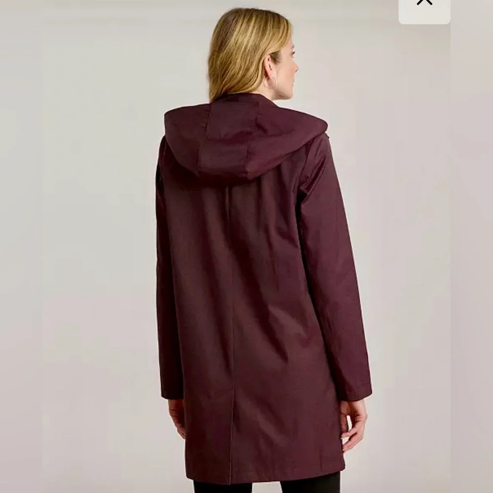 Lauren Ralph Lauren Balmacaan Hooded Raincoat - Picture 11 of 15